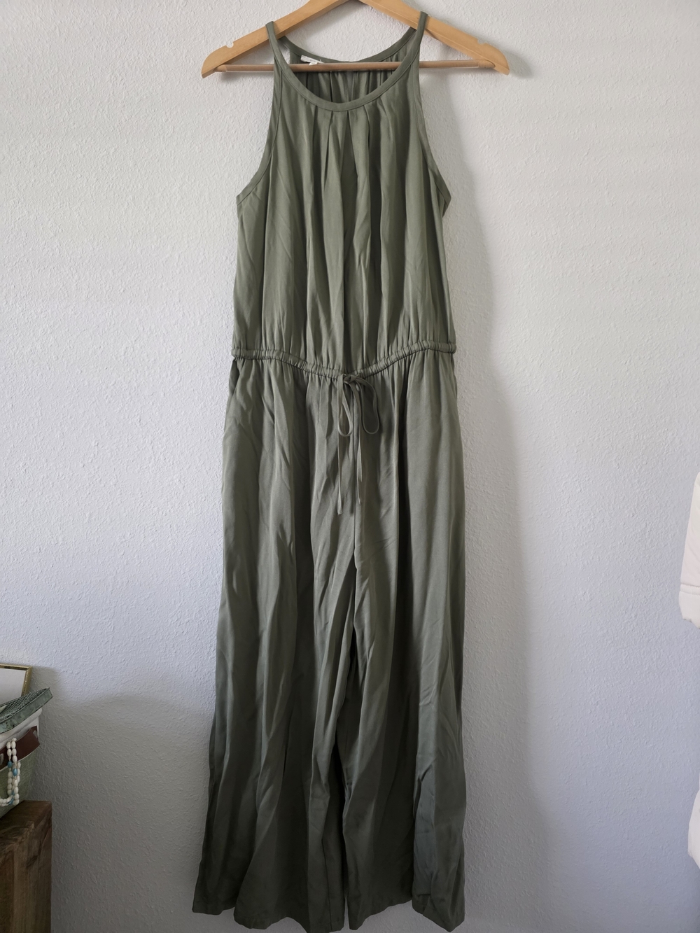 maurices Wide Leg Jumpsuit in Green Size Medium